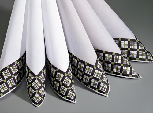 Color Border Handkerchiefs