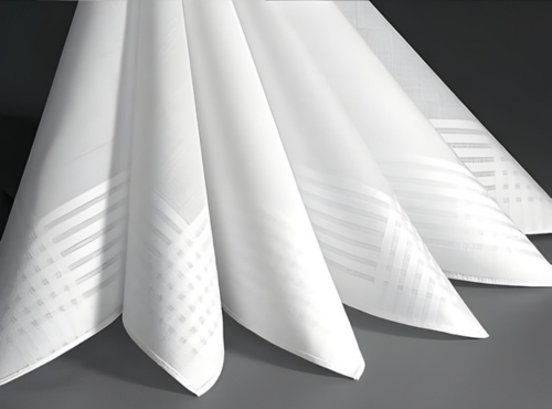 White Border Handkerchiefs for Men